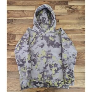 Lululemon All Yours Cotton Blend Hoodie in Orbital Tie Dye Size 10 Euc